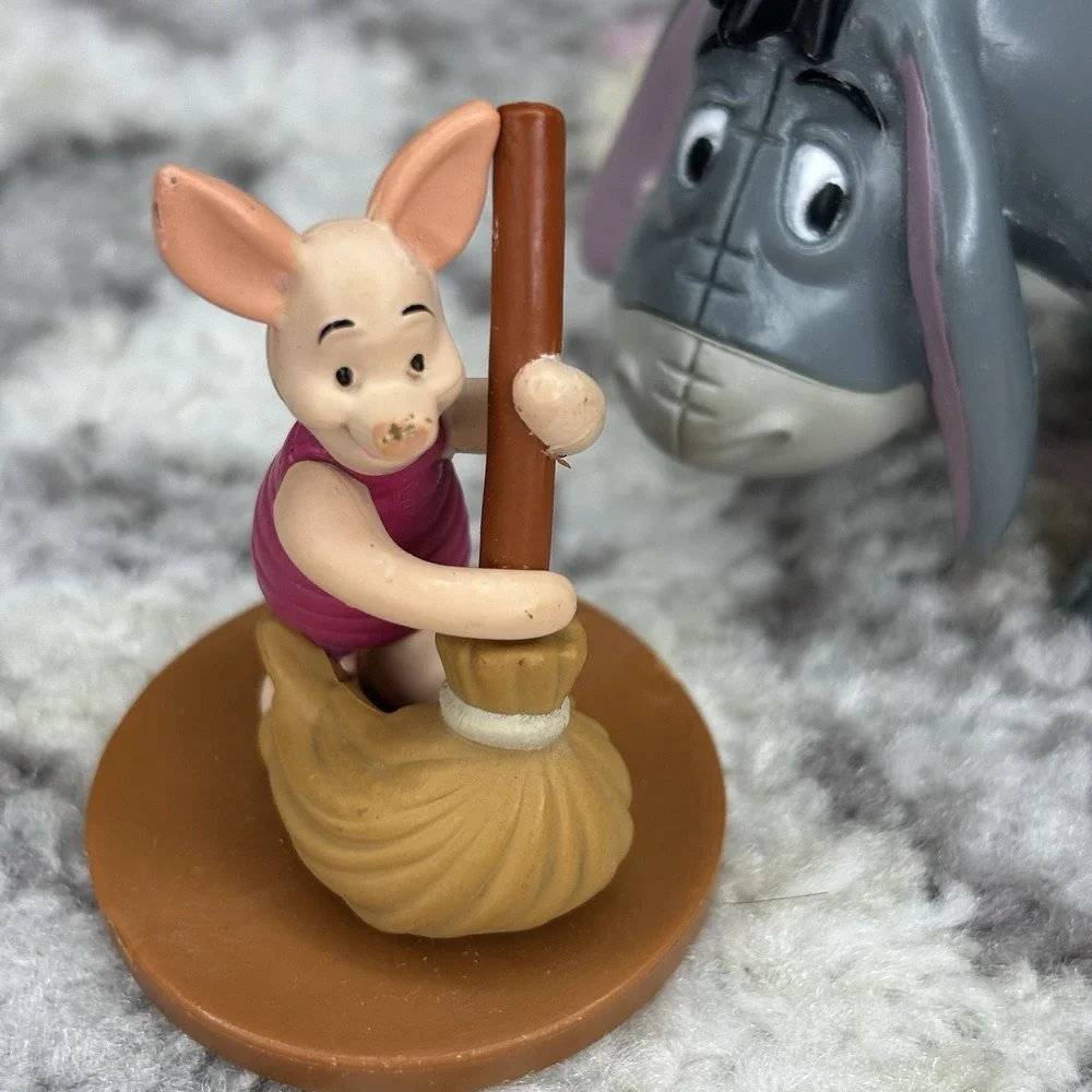 Winnie The Pooh Play Set toy figures Piglet Tigger Eeyore 3 Pc Cake toppers PVC‎